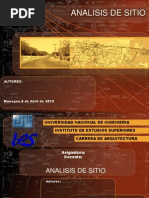 Analisis de Sitio