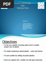 Plastic Recycling Business Plan Presentation