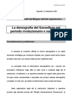 Demografia Storica A Sassello Nel Periodo Napoleonico