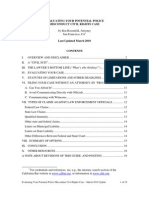 Evaluating Police Misconduct Cases - March 2010 Update