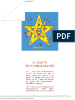 El Pentagrama Esoterico - El Santo Tetragrammaton