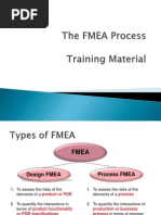 FMEA Process Training Material