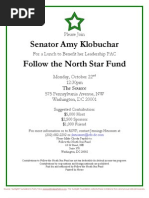 Lunch With Sen. Amy Klobuchar For Follow The North Star Fund