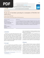 A Rare Case of Strychnine Poisoning by Consumption of Strychnos Nux-Vomica Leaves