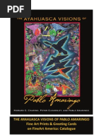 Pablo Amaringo - Ayahuasca Visions: Fine Art Prints and Greeting Cards Catalog - 25% Promotion