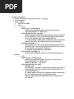 Cost Accounting Horngren CH 2 Review