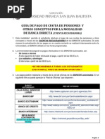 Guía de Pago de Cuotas de Pensiones y Otros Conceptos Por La Modalidad de Banca Directa V 3 0