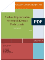 Askep Komunitas Kebutuhan Khusus (Lansia)