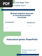 Instructiuni Prezentare PowerPoint