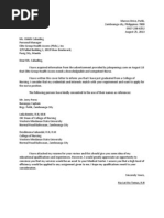 Application Letter