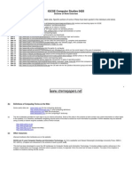 IGCSE Computer Studies 0420: Scheme of Work Overview