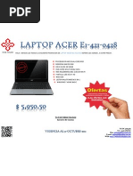 Laptop Acer E1 421 0428