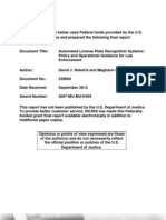 Automated License Plate Reader Systems - Policy and Operational Guidance For Law Enforcement