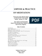 The Purpose and Practice of Meditation