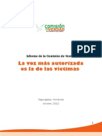 Comision de Verdad Honduras