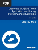 Deploying An ASP - Net Web Application To A Hosting Provider Using Visual Studio