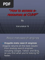 How To Use The E-Resources