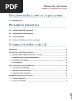 Compte-Rendu - Revue de Processus Commercial