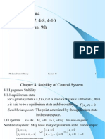 Homework #4 4-2, 4-6, 4-7, 4-8, 4-10 Due Date: Jun. 9th: Modern Control Theory 1