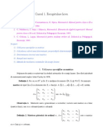 ! Recapitulare Si Spatiu Vectorial !