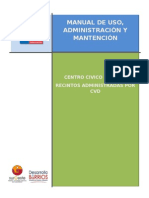 Manual de Uso, Administración y Mantención Centro Civico