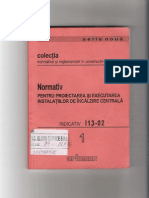 I.13-02 - Normativ Pentru Proiectarea Si Executarea Instalatiilor de Incalzire Centrala