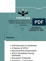 Cryptographic Execution Time For WTLS Handshakes On Palm OS Devices