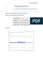 Experiment No-8: SBHS3: Feedback Control of Temperature Using Heater Input-An Experimental Study