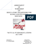 Assignment OF Workshop ON Regulatory Framework For Banks and Financial Services