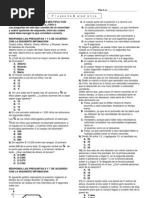 Prueba de Matemática Tipo Icfes