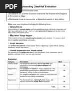 Storyboarding Checklist