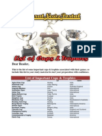 List of Important Cups & Trophies PDF