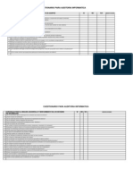 Cuestionario de Auditoría Informática