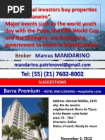 Business Presentation Estate To International Investors - Broker MANDARIN0 - E-MAIL: (55) (21) 7602-8002 - E-MAIL: Mandarino - Patrimovel@