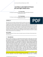 Design of Non-Linear Semi-Rigid Steel Frames With Semi-Rigid Column Bases