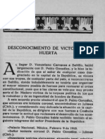 MEXICO REVOLUCIONARIO TOMO 1 Desconocimiento de Victoriano Huerta