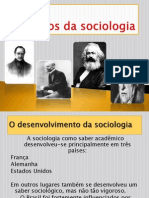 Pioneiros Da Sociologia