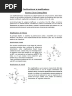 Clasificación de La Amplificadores