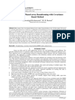 Non Unuiform Phased Array Beamforming With Covariance Based Method