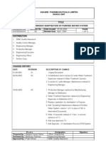 SOP of Sanitation of PW System