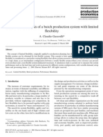 Performance Analysis of A Batch Production System With Limited #Exibility