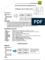 Tablas en Dreamweaver Cs5