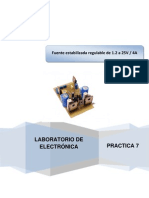 Práctica 7 Fuente Estabilizada Regulable de 1.2 A 25V 4A OK