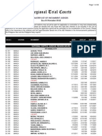 Regional Trial Courts: Master List of Incumbent Judges