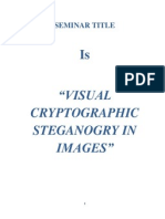 "Visual Cryptographic Steganogry in Images": Seminar Title