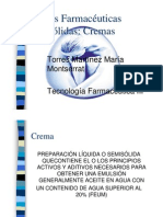 Formas Farmaceuticas Semisolidas-Cremas