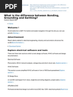 The Difference Between Bonding Grounding and Earthing