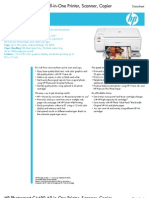 HP Photosmart C4480 Printer DataSheet