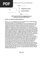 (Designation of Court) VS. (County and State)