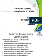 HVAC Design Verfication During Commisisoning